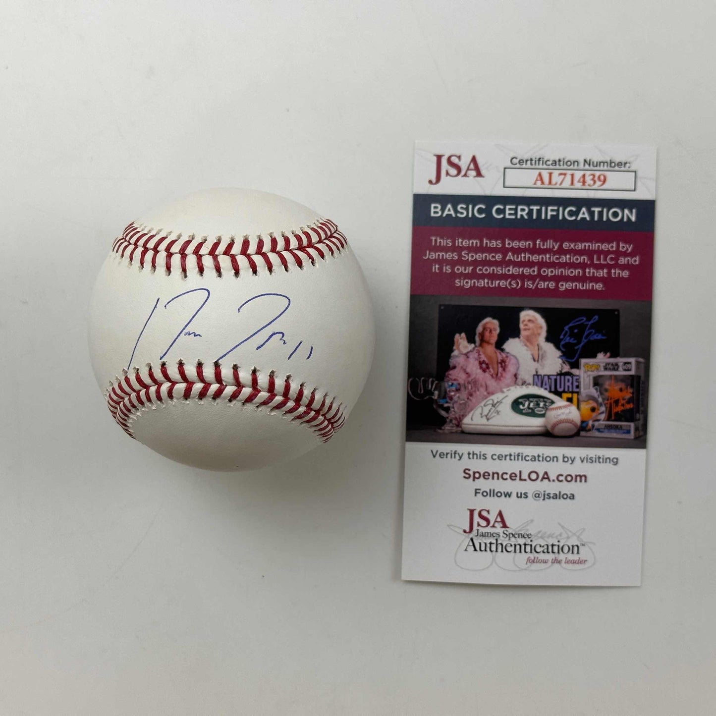 Autographed/Signed Jose Ramirez Rawlings Official Major League ROML Baseball JSA COA Auto