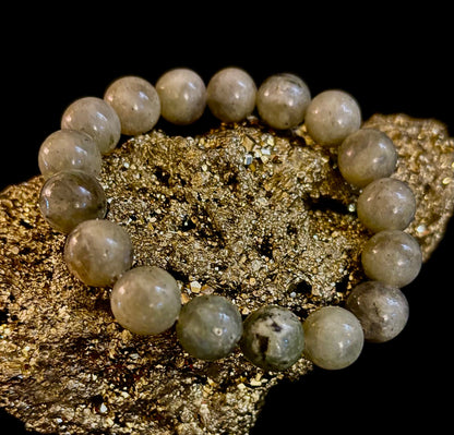 Labradorite Protection & Transformation Bracelet – 8mm, 10mm, 12mm Natural Stones