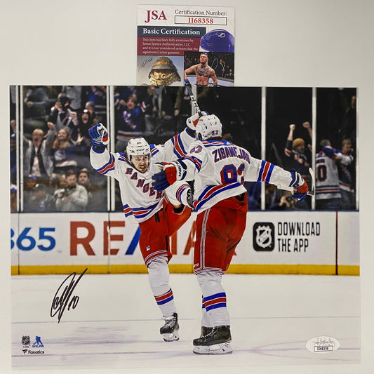 Autographed/Signed Artemi Panarin New York Rangers 8x10 Hockey Photo JSA COA