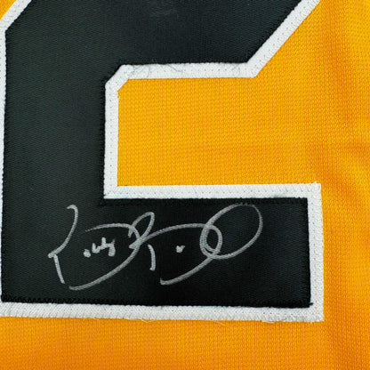 Autographed/Signed Bobby Bonilla Pittsburgh Pirates Yellow Baseball Jersey JSA COA