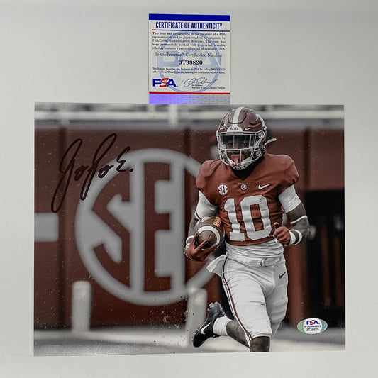 Autographed/Signed JoJo Earle Alabama Crimson Tide 8x10 College Football Photo PSA/DNA COA #2