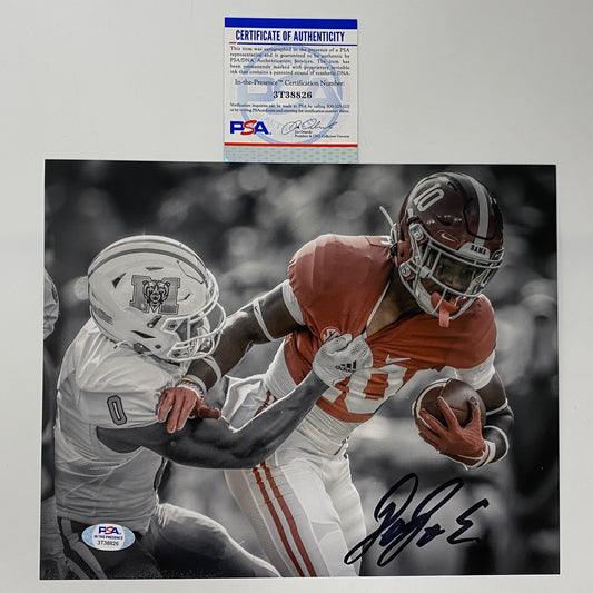 Autographed/Signed JoJo Earle Alabama Crimson Tide 8x10 College Football Photo PSA/DNA COA #1