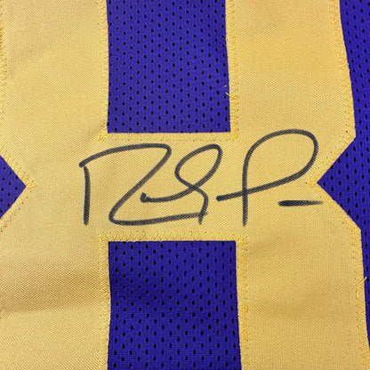 Autographed/Signed Randy Moss Minnesota Color Rush Purple Football Jersey Beckett BAS COA
