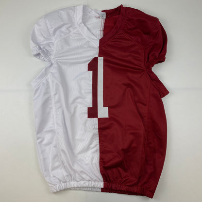 Autographed/Signed Nick Saban Alabama Split Pro Cut College Football Jersey PSA/DNA COA