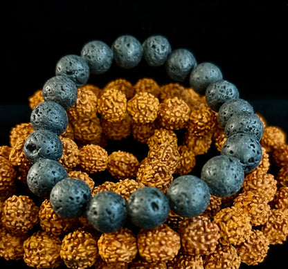 Grounded Energy Lava Rock Bracelet – Strength • Stability • Protection (10mm, Small Wrists)