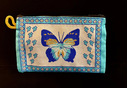 Handmade Turkish Evil Eye Coin Purse | 4x6 Fabric Pouch for Protection & Style