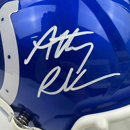 Autographed/Signed Anthony Richardson Indianapolis Colts Full Size Flash Football Helmet FS F/S Fanatics COA