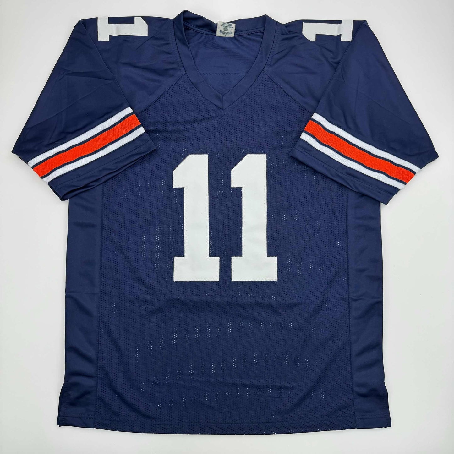 Autographed/Signed Chris Davis Jr. Auburn Blue College Football Jersey JSA COA