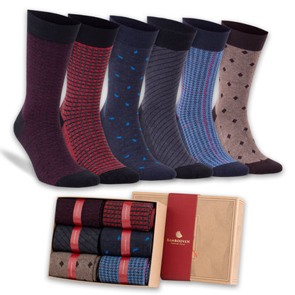 Men’s Bamboo Dress & Trouser Socks 6-Pack - 638
