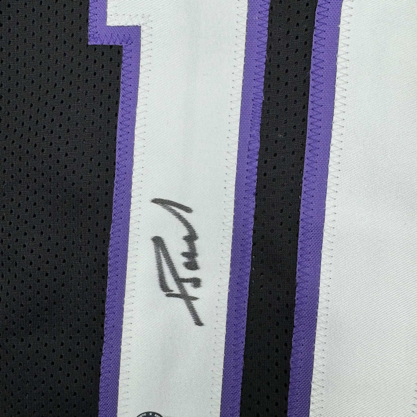 Autographed/Signed Domantas Sabonis Sacramento Black Basketball Jersey Beckett BAS COA