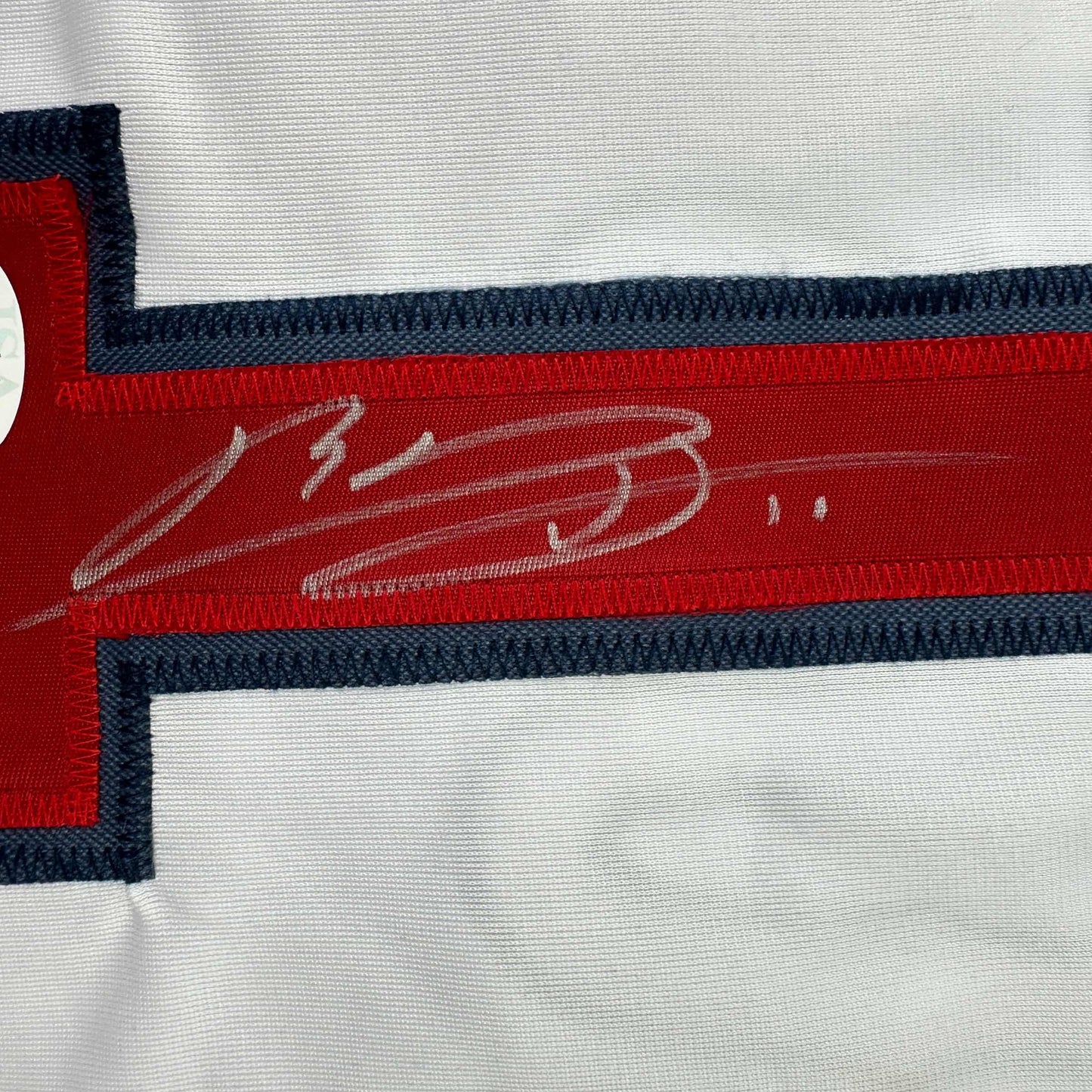 Autographed/Signed Rafael Devers Boston White Baseball Jersey JSA COA