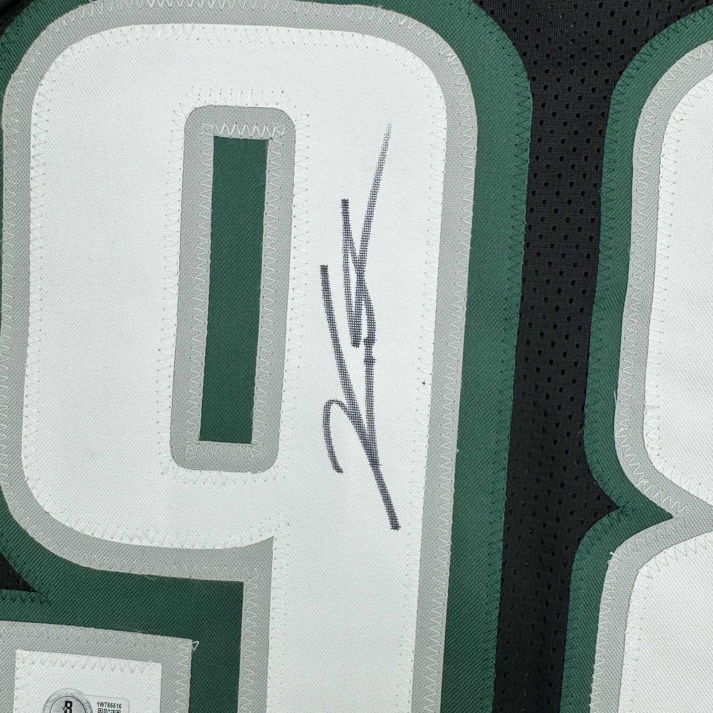 Autographed/Signed Jalen Carter Philadelphia Black Football Jersey Beckett BAS COA