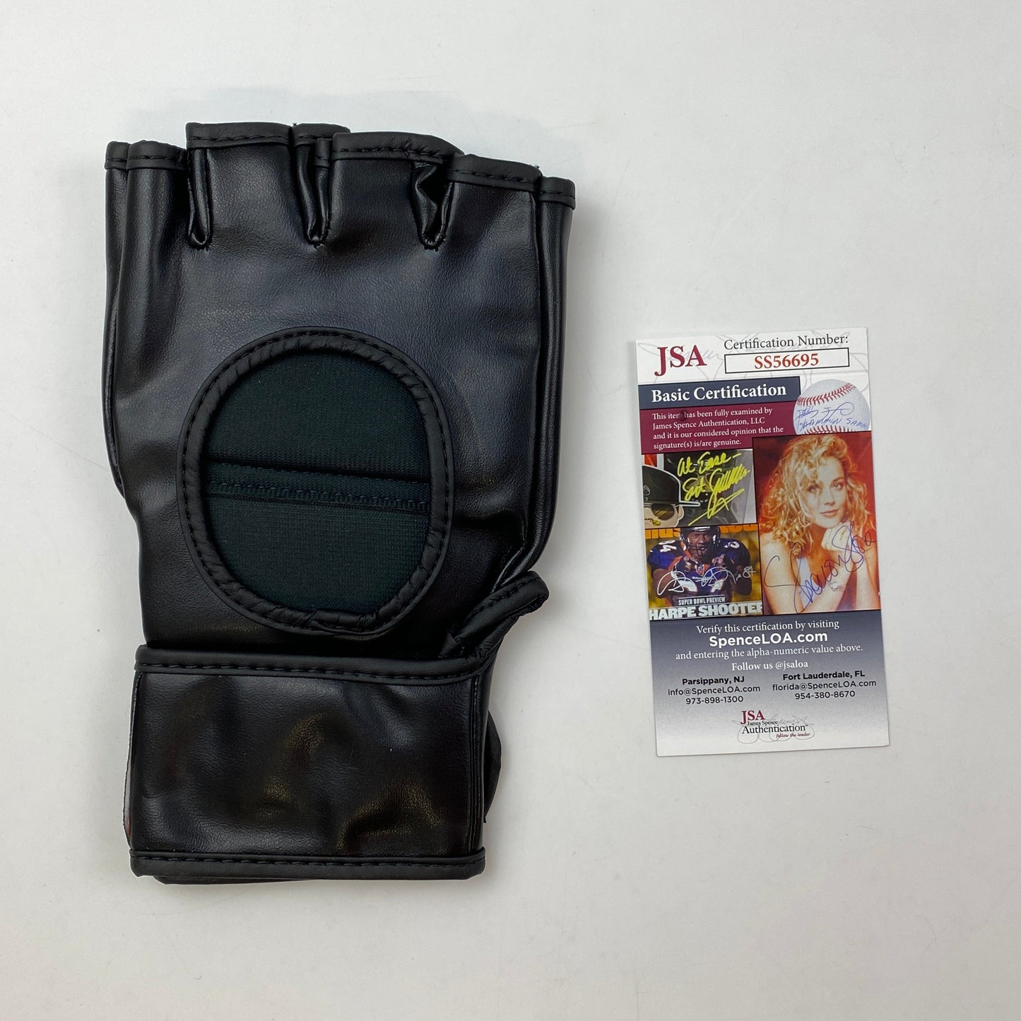 Autographed/Signed Dustin Poirier The Diamond Black UFC MMA Glove Ultimate Fighting Beckett BAS COA