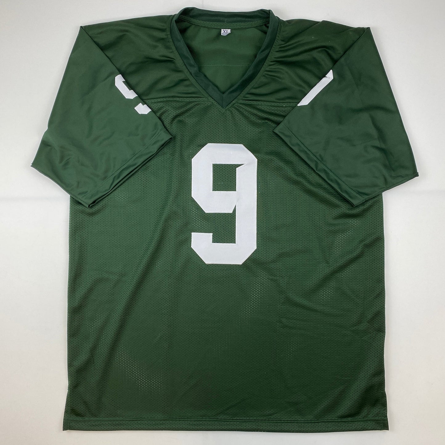 Autographed/Signed Kenneth Walker III Michigan State Green College Football Jersey Beckett BAS COA