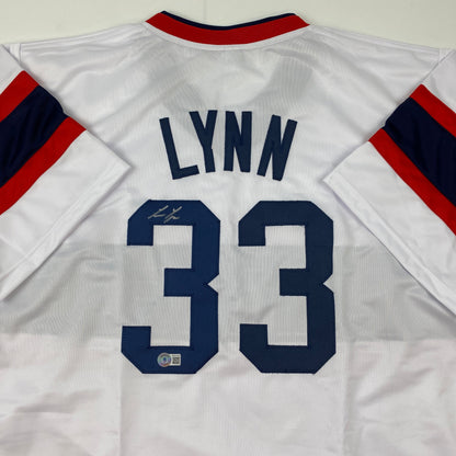 Autographed/Signed Lance Lynn Chicago White Retro Baseball Jersey Beckett BAS COA
