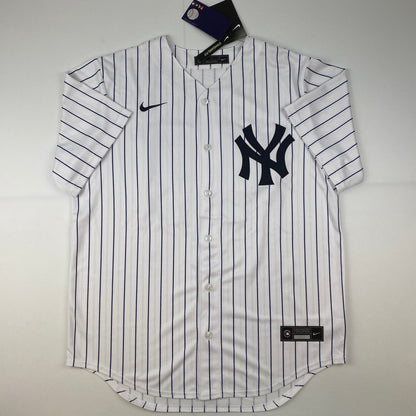 Autographed/Signed Anthony Rizzo New York Yankees Authentic Pinstripe Baseball Jersey Fanatics COA