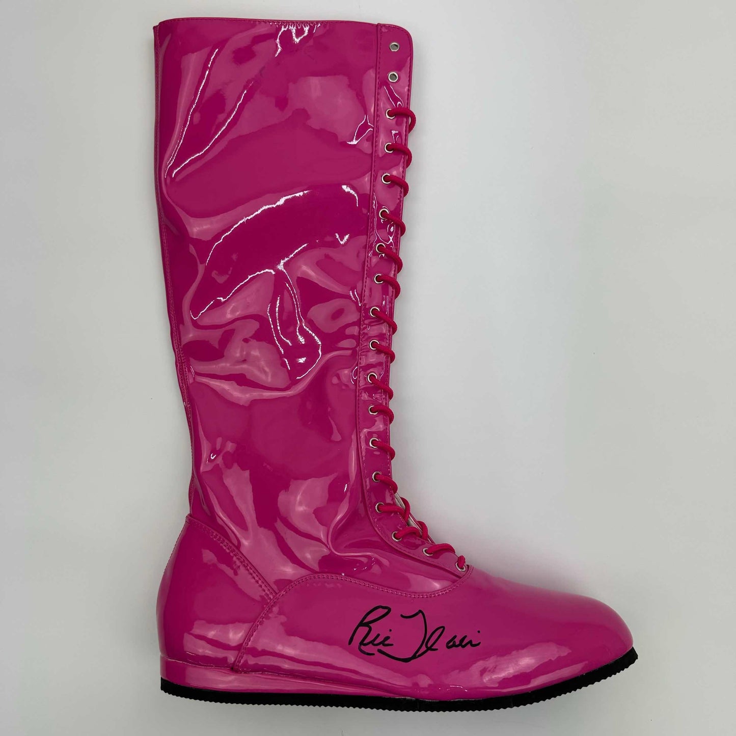 Autographed/Signed Ric Flair Pink WWE WWF Wrestling Boot/Shoe PSA COA