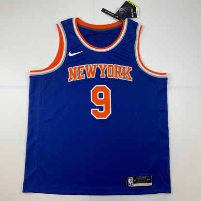 Autographed/Signed RJ R.J. Barrett New York Knicks Blue Basketball Jersey Fanatics COA