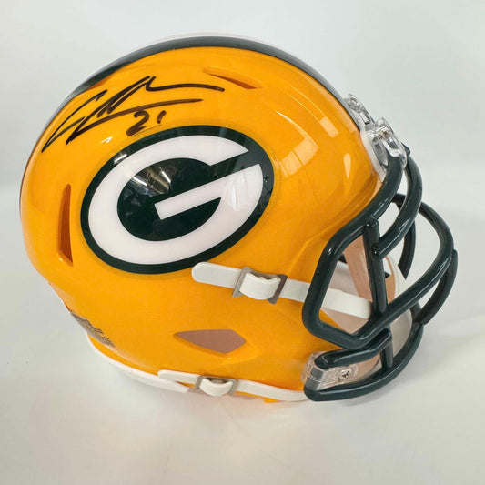 Autographed/Signed Charles Woodson Green Bay Packers Football Speed Mini Helmet JSA COA