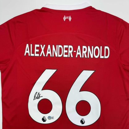 Autographed/Signed Trent Alexander Arnold Liverpool Red Soccer Jersey Beckett BAS COA