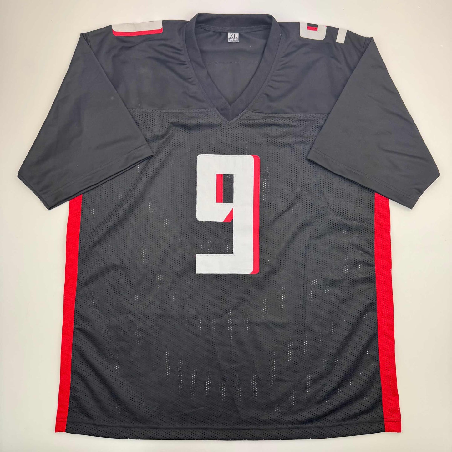 Autographed/Signed Michael Penix Jr. Atlanta Black Football Jersey Beckett BAS COA