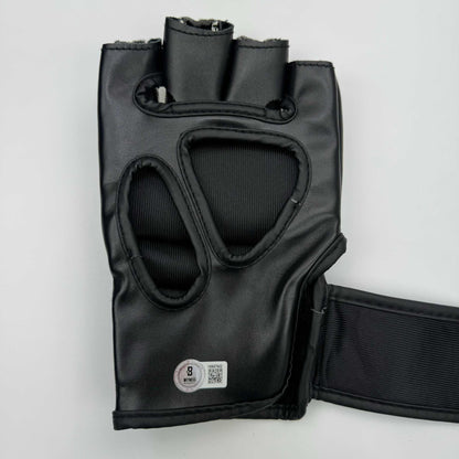 Autographed/Signed Merab Dvalishvili White Fighting Glove Beckett BAS COA Auto