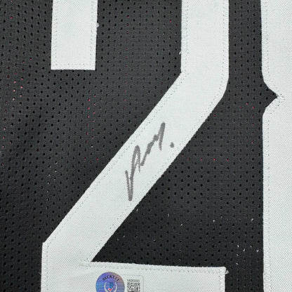 Autographed/Signed Alperen Sengun Houston Black Basketball Jersey Beckett BAS COA