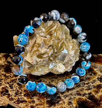 Memory & Focus Bracelet | Natural Bluestone Healing Bracelet for Clarity and Calm