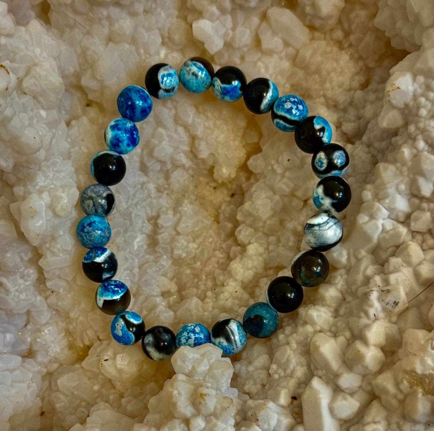 Memory & Focus Bracelet | Natural Bluestone Healing Bracelet for Clarity and Calm