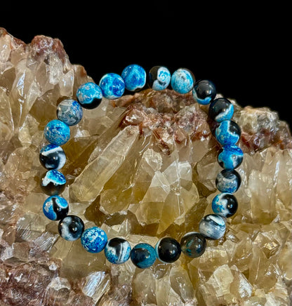 Memory & Focus Bracelet | Natural Bluestone Healing Bracelet for Clarity and Calm