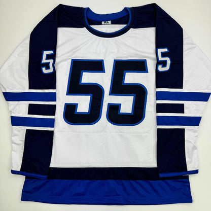 Autographed/Signed Mark Scheifele Winnipeg White Hockey Jersey JSA COA