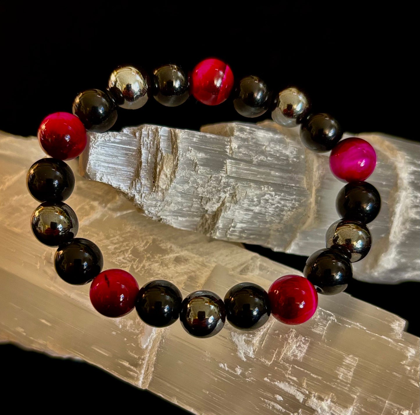 Protection Energy Bracelets – Red, Green, and Tiger Eye Options