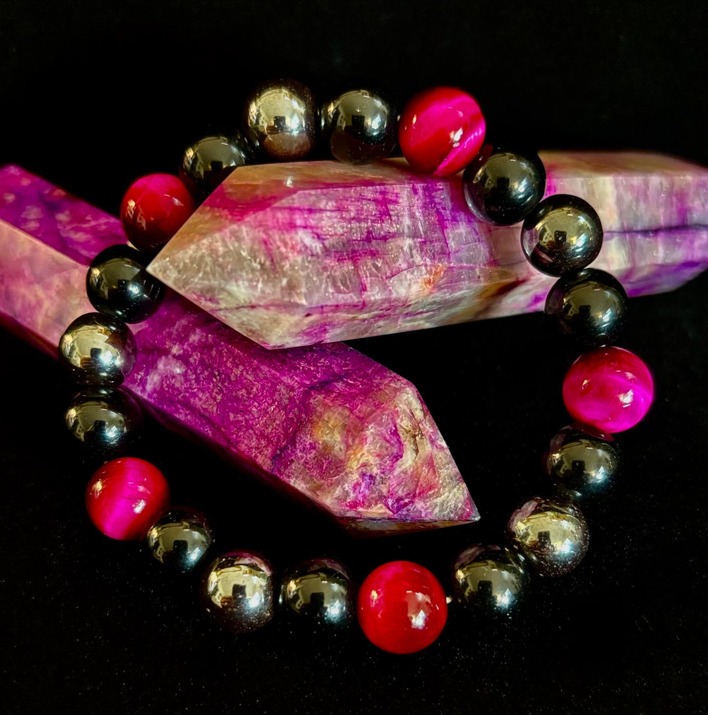 Protection Energy Bracelets – Red, Green, and Tiger Eye Options