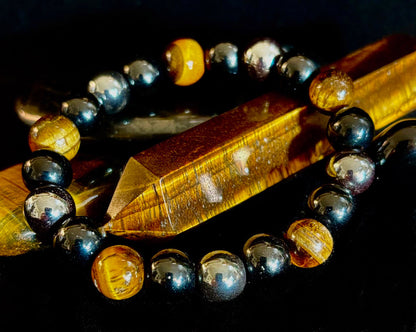 Protection Energy Bracelets – Red, Green, and Tiger Eye Options