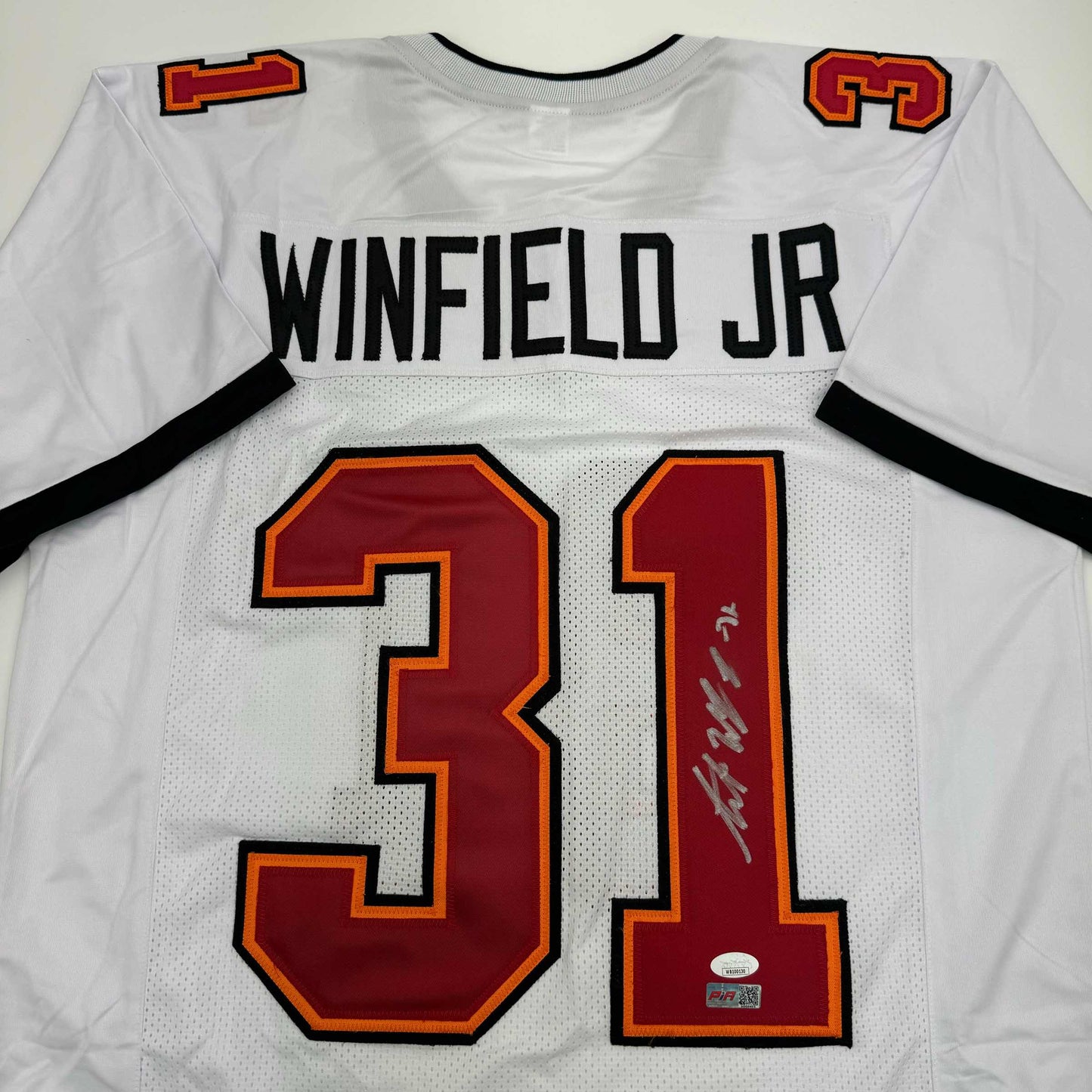 Autographed/Signed Antoine Winfield Jr Tampa Bay White Football Jersey JSA COA