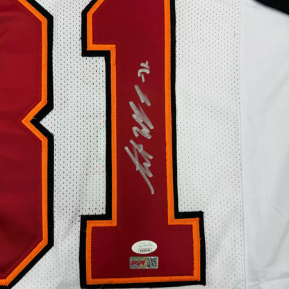 Framed Autographed/Signed Antoine Winfield Jr 35x39 Tampa Bay White Football Jersey JSA COA