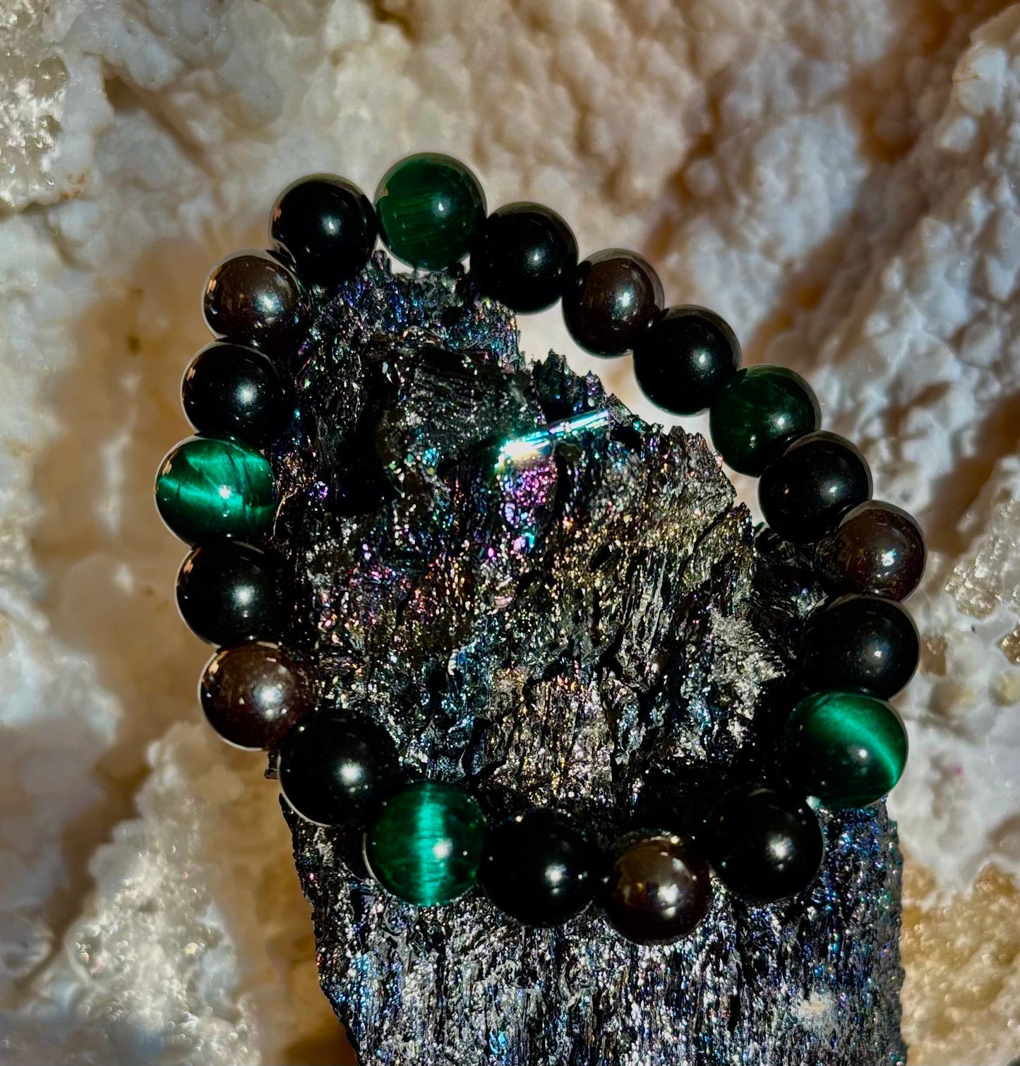 Protection Energy Bracelets – Red, Green, and Tiger Eye Options