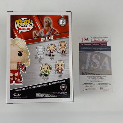 Autographed/Signed Ric Flair 16x #63 Funko Pop WWE WWF Figurine JSA COA