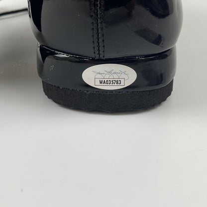 Autographed/Signed The Undertaker Black WWE WWF Wrestling Boot/Shoe JSA COA Auto