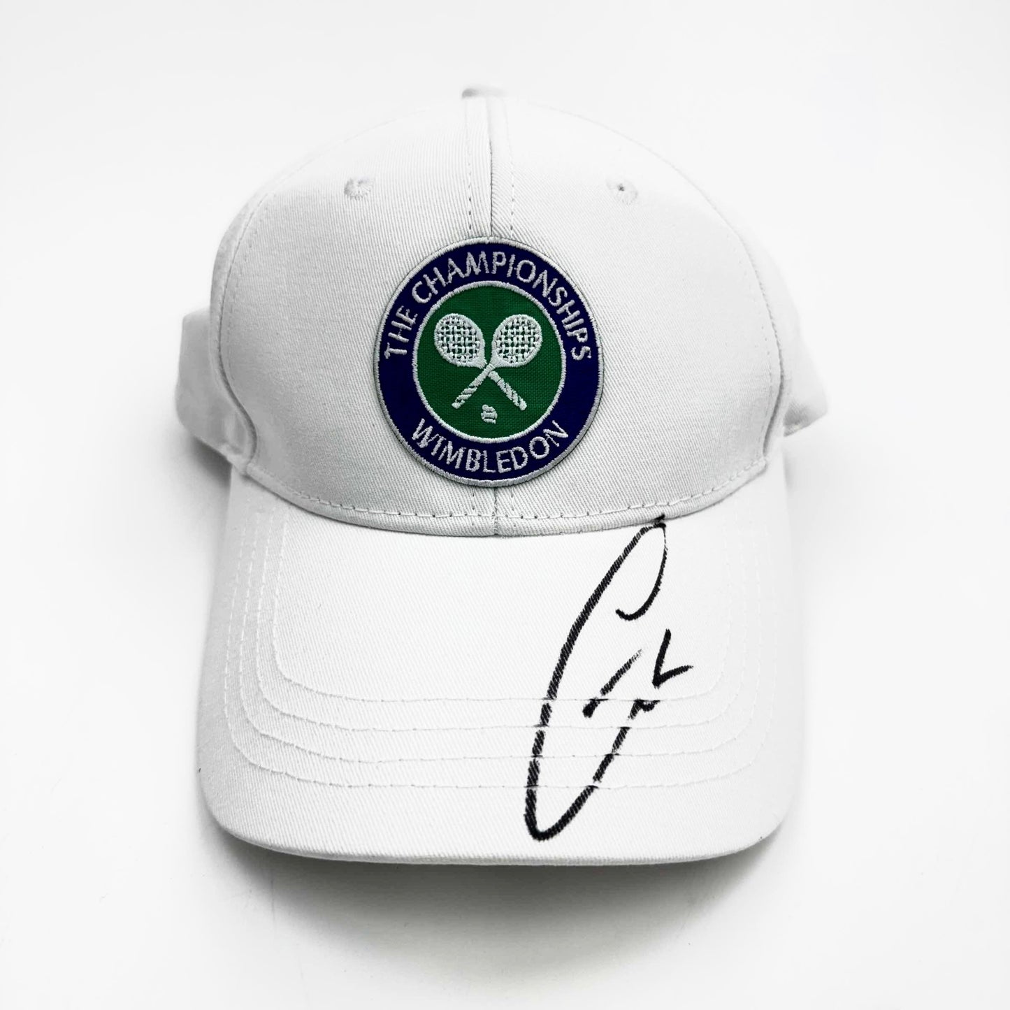 Autographed/Signed Carlos Alcaraz 2023-2024 White Wimbledon Hat Beckett BAS COA