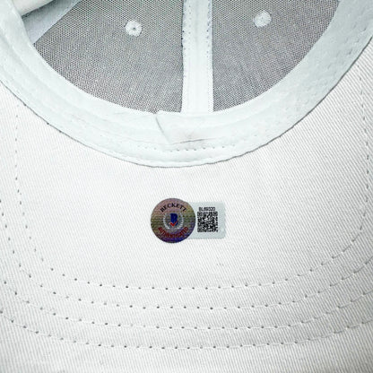 Autographed/Signed Carlos Alcaraz 2023-2024 White Wimbledon Hat Beckett BAS COA