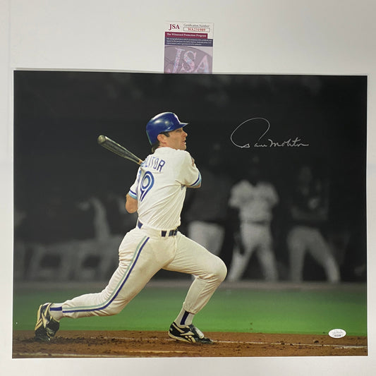 Autographed/Signed Paul Molitor Milwaukee Brewers 16x20 Baseball Photo JSA COA