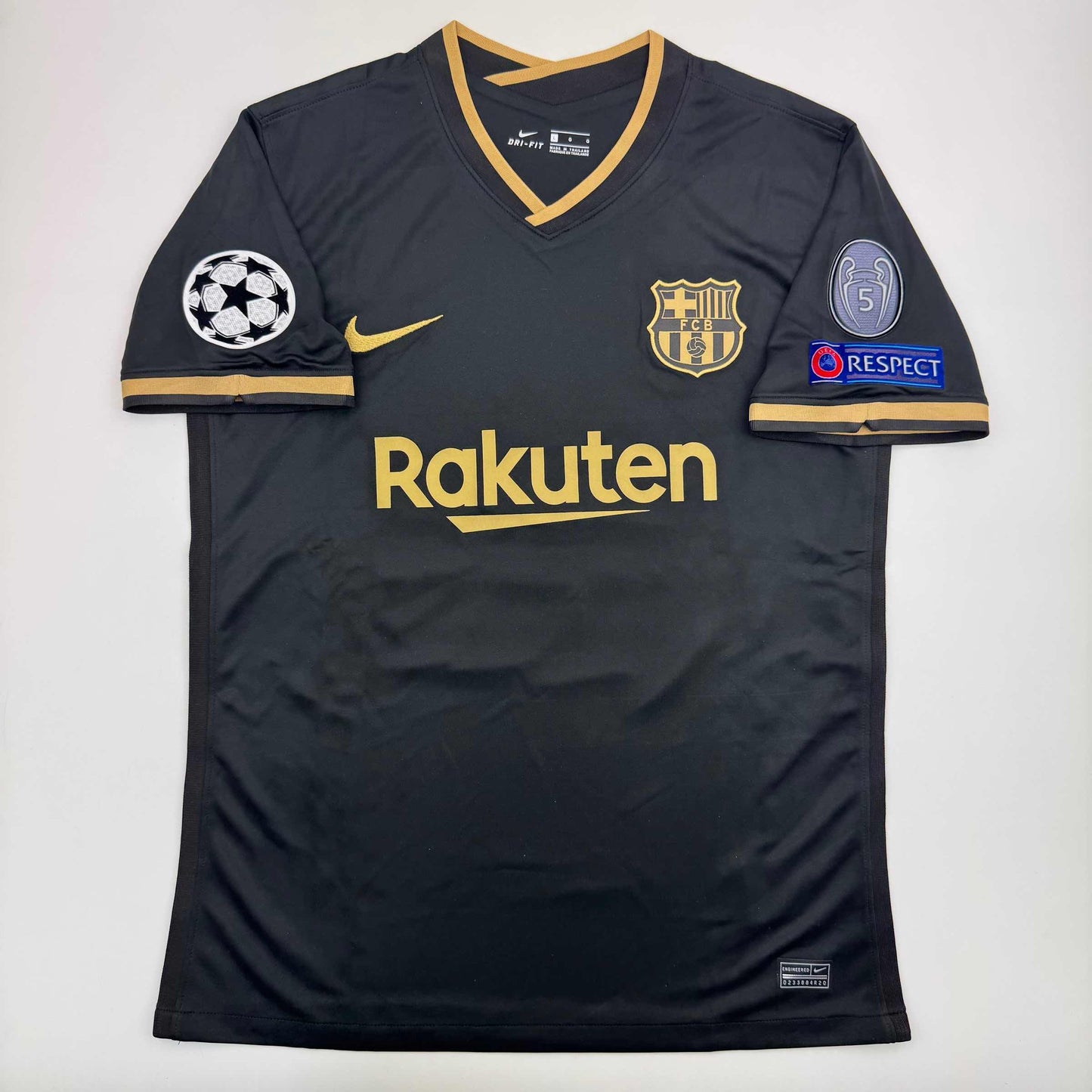 Autographed/Signed Lionel Leo Messi FC Barcelona Black Soccer Jersey Beckett BAS COA