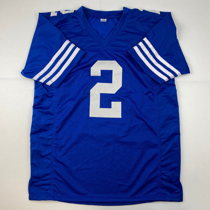 Autographed/Signed Matt Ryan Indianapolis Blue Football Jersey Beckett BAS COA