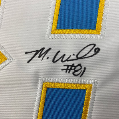 Autographed/Signed Mike Williams Los Angeles LA Powder Blue Football Jersey Beckett BAS COA