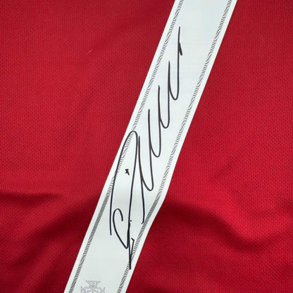 Autographed/Signed Cristiano Ronaldo Portugal Red World Cup Soccer Futbol Jersey Beckett BAS COA