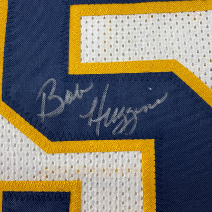 Autographed/Signed Bob Huggins West Virginia White College Basketball Jersey JSA COA