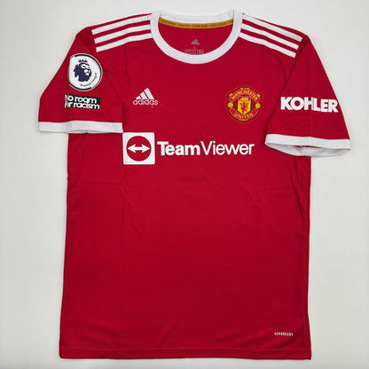 Autographed/Signed Cristiano Ronaldo Manchester United Red Soccer Jersey Beckett BAS COA