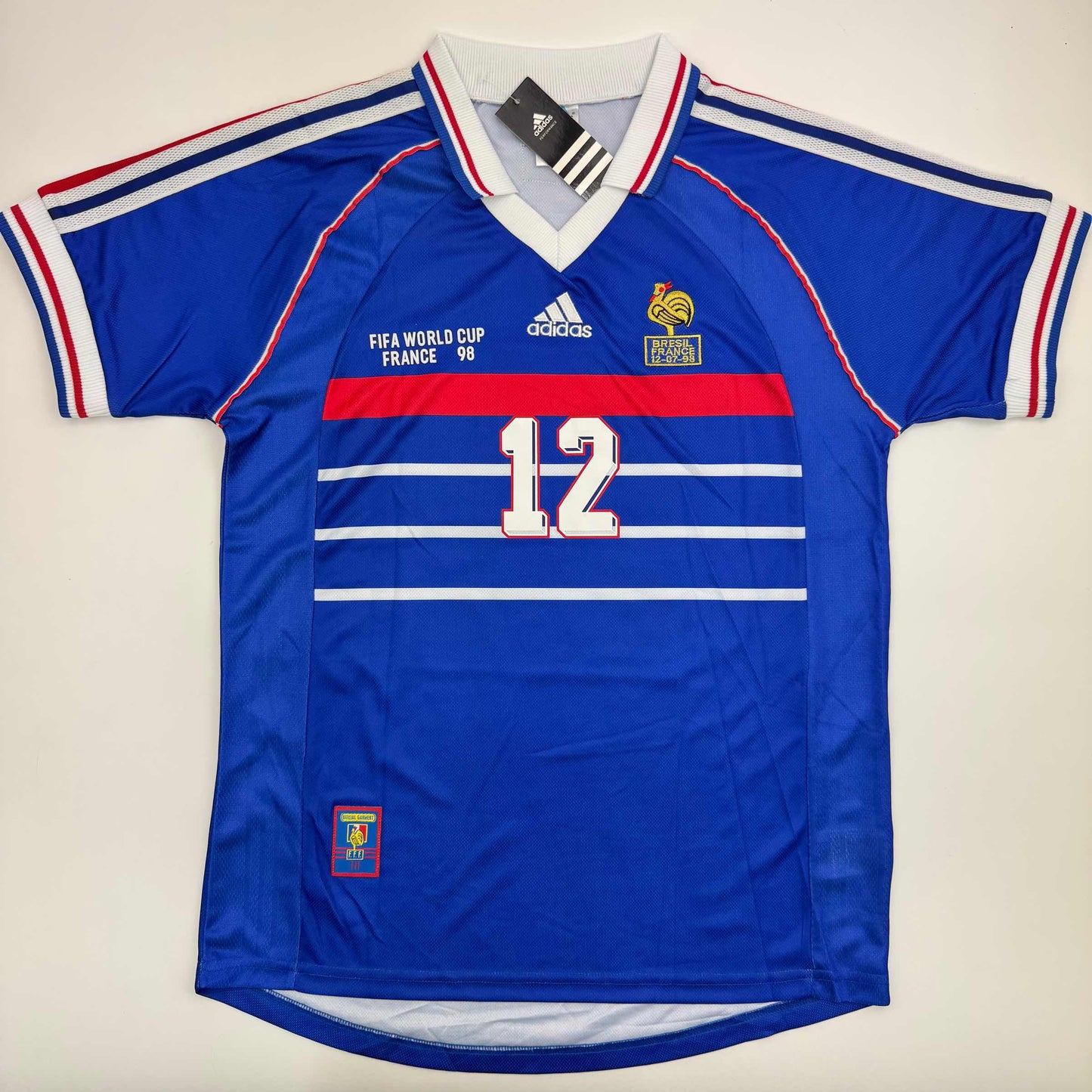 Autographed/Signed Thierry Henry France French National Team Blue Soccer Jersey Beckett BAS COA