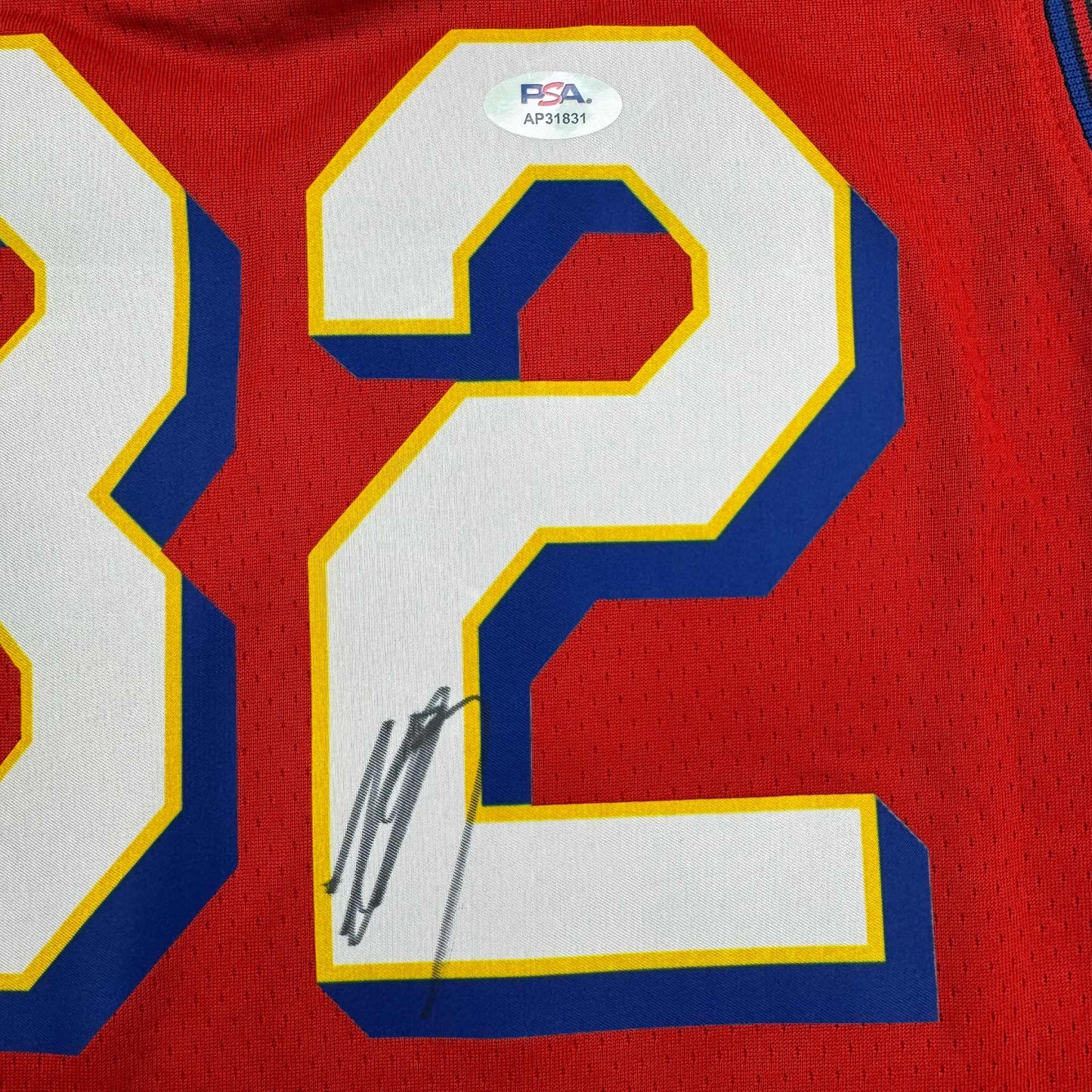 Autographed/Signed Karl-Anthony Towns 2024-2025 Red All-Star Basketball Jersey PSA COA